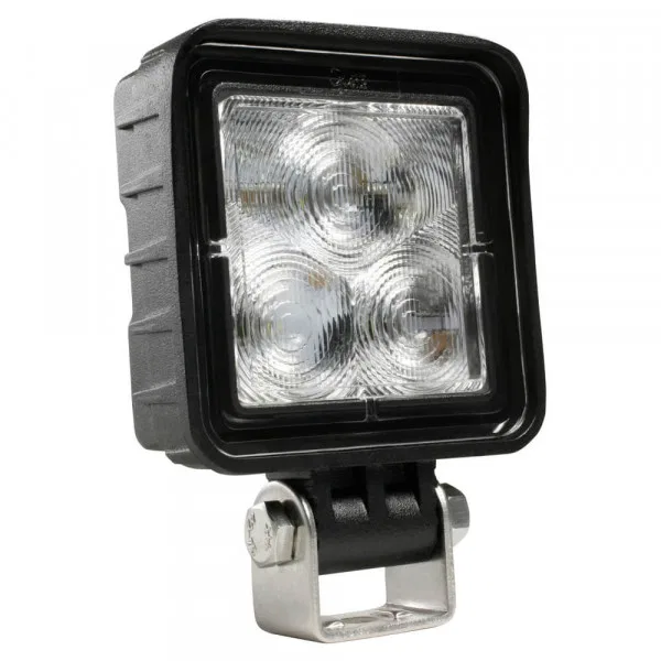 BZ601-5 – GROTE PERLUX Work Light, Square Pedestal Mount 775 Raw Lumens 9- 32 Volts LED Polycarbonate Lens Black Powd...